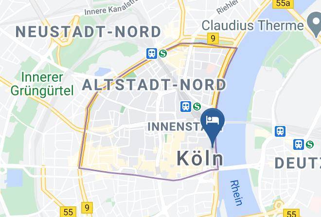 Cologne - Crossgates Hotelship 3 Star Altstadt Koln Maps