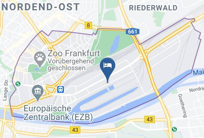 Crossgates Hotelship 3 Star Osthafen Frankfurt Map