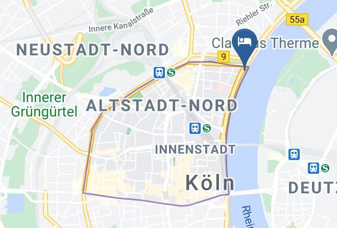 Crossgates Hotelship 4 Star Altstadtnord Koln Map