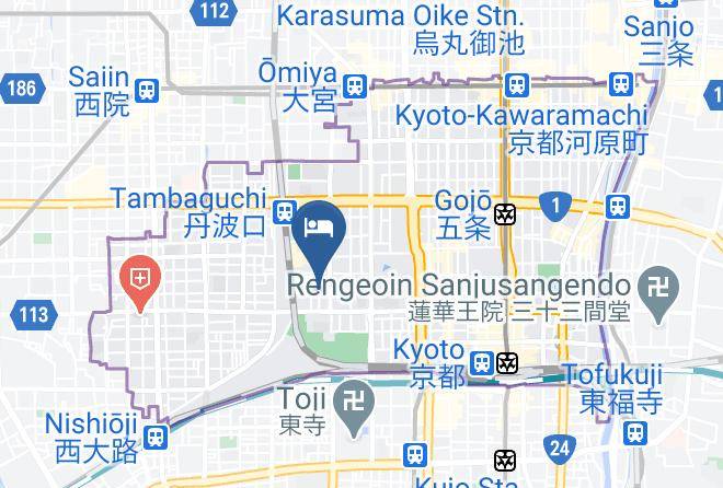 Kyoto City Shimogyo Ward - Crossroads Maps