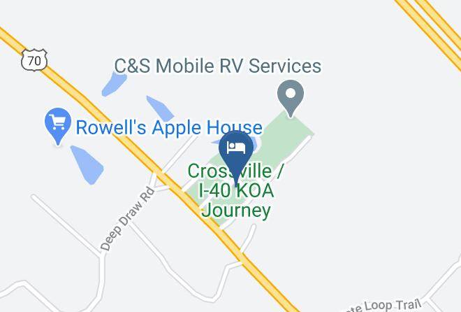 Cumberland - Crossville I 40 Koa Journey Maps