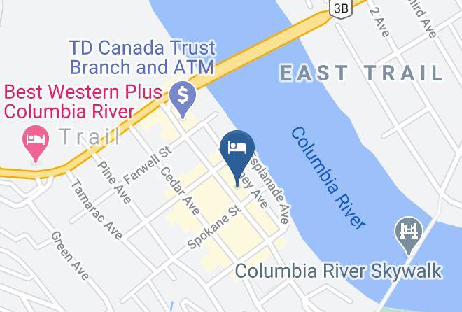 Crown Columbia Hotel Bw Premier Collection Map