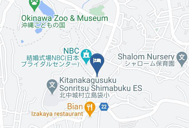 Okinawa City - Crown Hotel Annex Maps