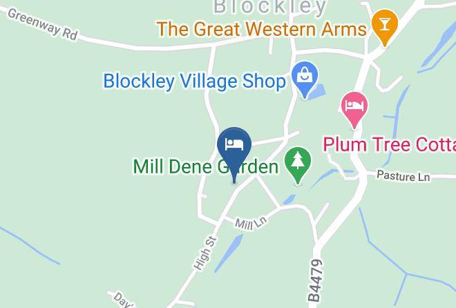 Glos - Crown Hotel Blockley Cotswold Maps