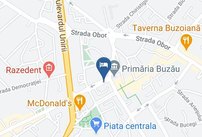 Buzau - Crown Hotel Maps