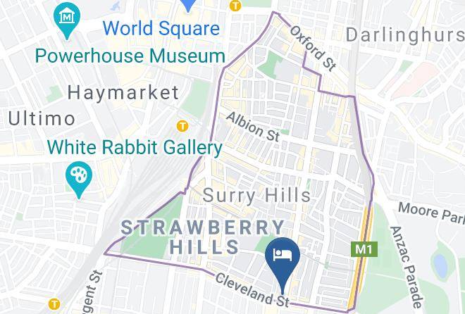 Crown Hotel Surry Hills Map