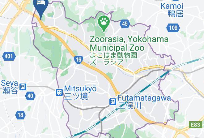 Yokohama City Asahi Ward - Crown Motel Maps