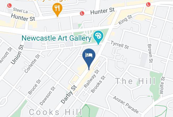 Newcastle - Crown On Darby Maps