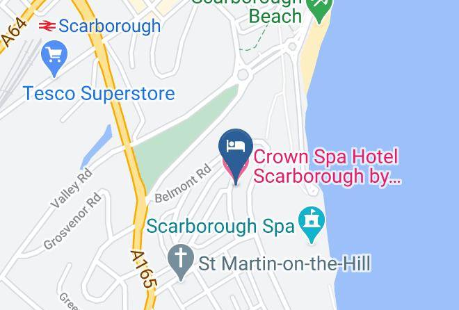 North Yorkshire - Crown Spa Hotel Scarborough By Compass Hospitality Maps