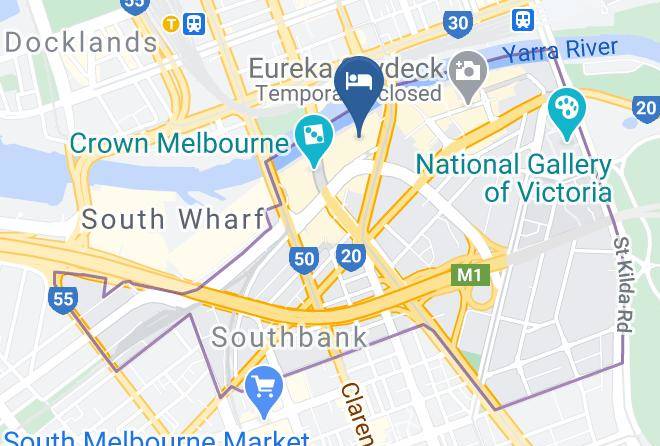 Crown Towers Melbourne Map