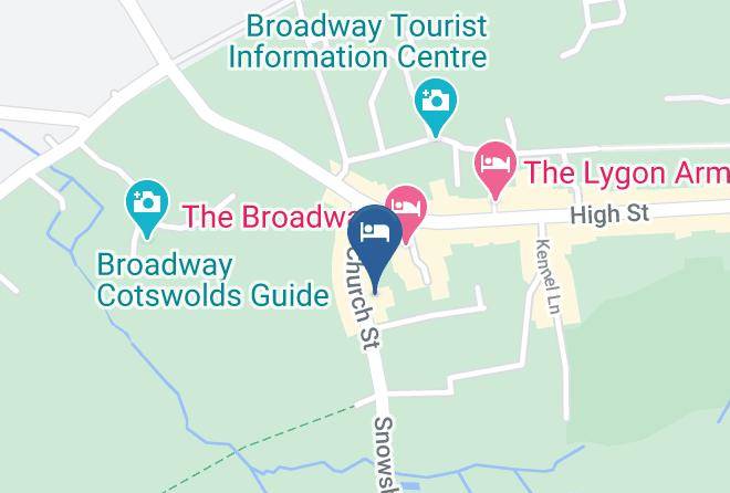 Worcs - Crown & Trumpet Inn Broadway Cotswolds Maps