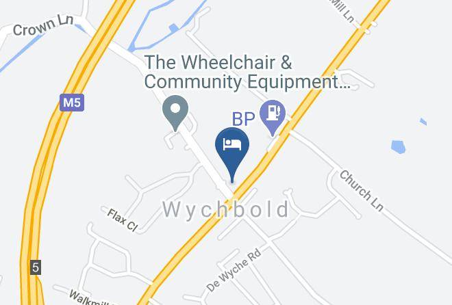 Worcs - Crown Wychbold By Marston's Inn Maps