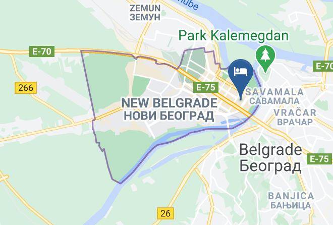 Crowne Plaza Belgrade Map