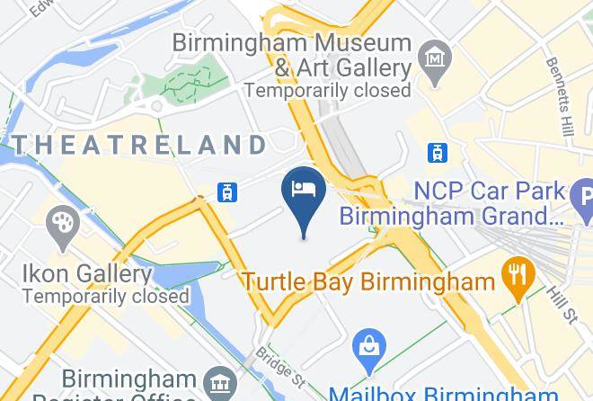Crowne Plaza Birmingham City Centre Map
