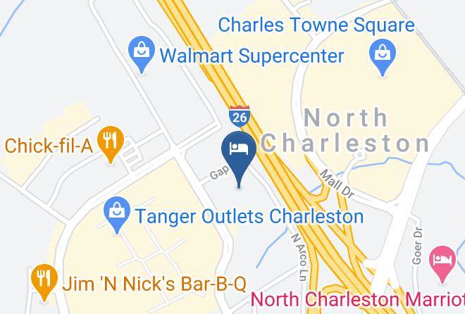 Crowne Plaza Charleston Airport Conv Ctr Map