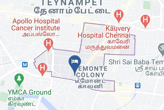 Chennai - Crowne Plaza Chennai Adyar Park Maps
