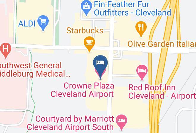 Crowne Plaza Cleveland Airport Map