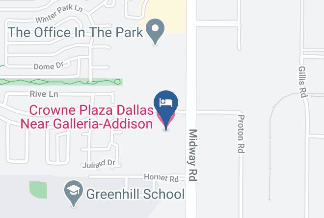 Dallas - Crowne Plaza Dallas Near Galleria Addison Maps