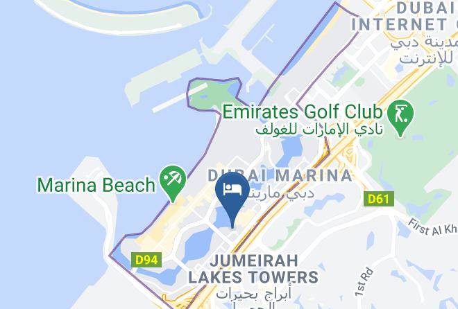 Dubai - Crowne Plaza Dubai Marina Maps