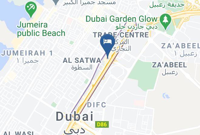 Dubai - Millennium Plaza Downtown Hotel Dubai Maps