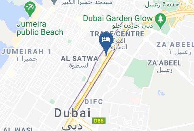 Dubai - Crowne Plaza Dubai Maps