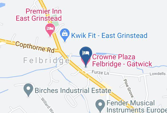 West Sussex - Crowne Plaza Felbridge Gatwick Maps
