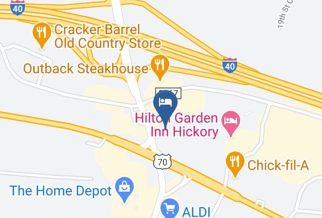Catawba - Crowne Plaza Hickory Maps