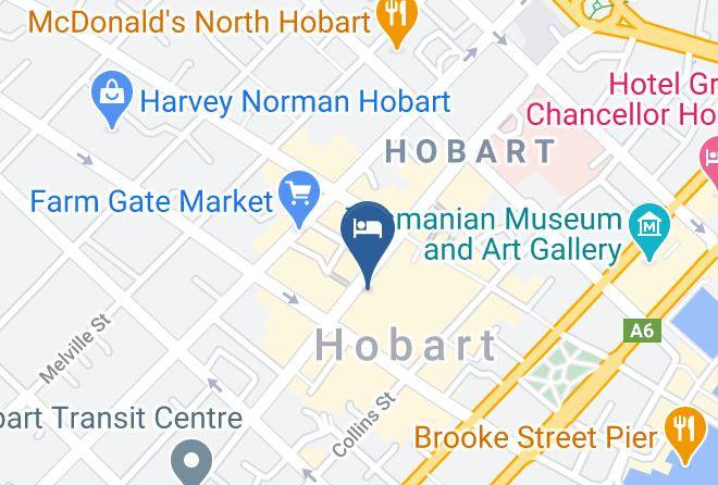 Hobart - Crowne Plaza Hobart Maps
