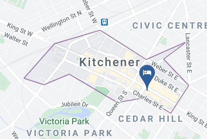 Crowne Plaza Kitchener Waterloo Map