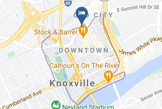Knox - Crowne Plaza Knoxville Downtown University Maps