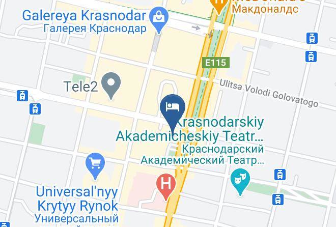 Crowne Plaza Krasnodar Centre Map