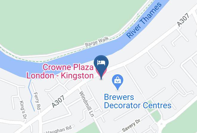 Crowne Plaza London Kingston Map