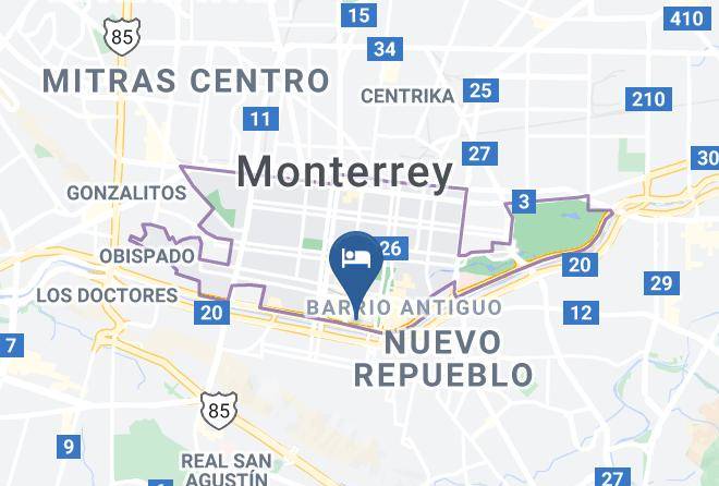 Monterrey - Crowne Plaza Monterrey Maps