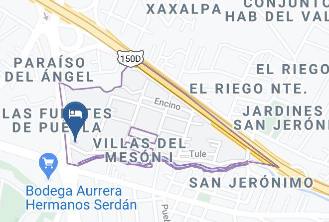 Puebla El Riego Sur - Crowne Plaza Puebla Maps