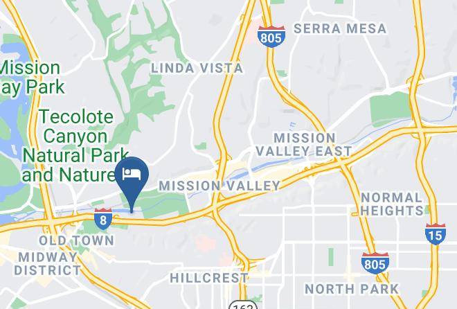 Crowne Plaza San Diego Mission Valley Map