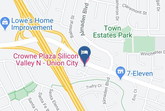 Alameda - Crowne Plaza Silicon Valley N Union City Maps