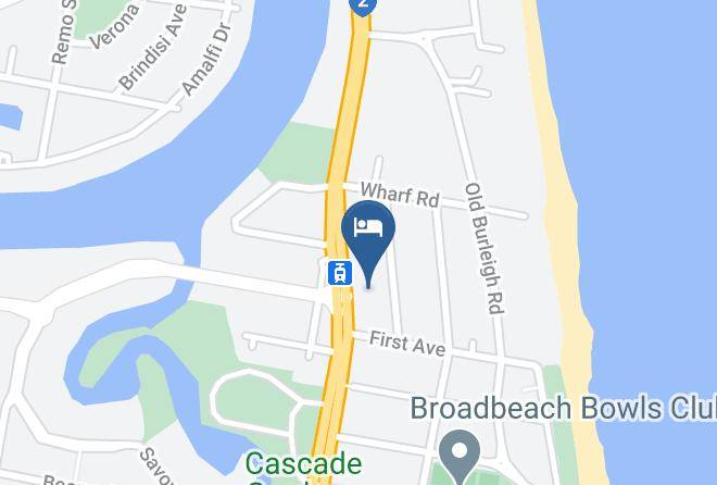 Crowne Plaza Surfers Paradise Map