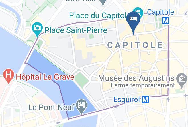 Plaza Hotel Capitole Toulouse Map