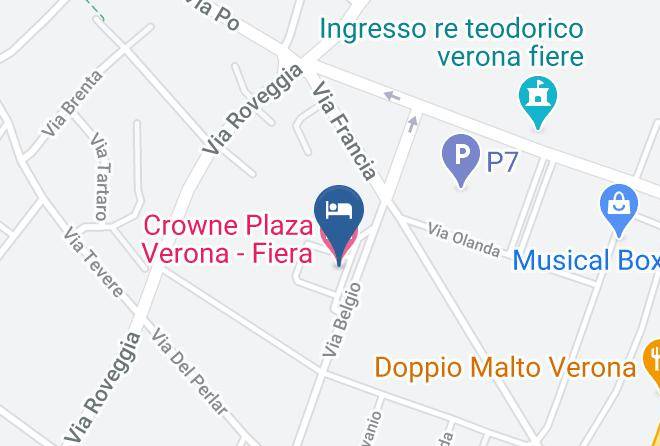Verona - Crowne Plaza Verona Fiera Maps