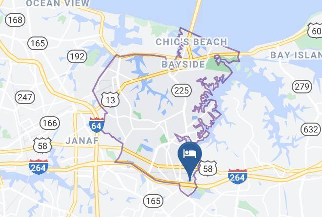 Virginia Beach City - Crowne Plaza Virginia Beach Town Center Maps