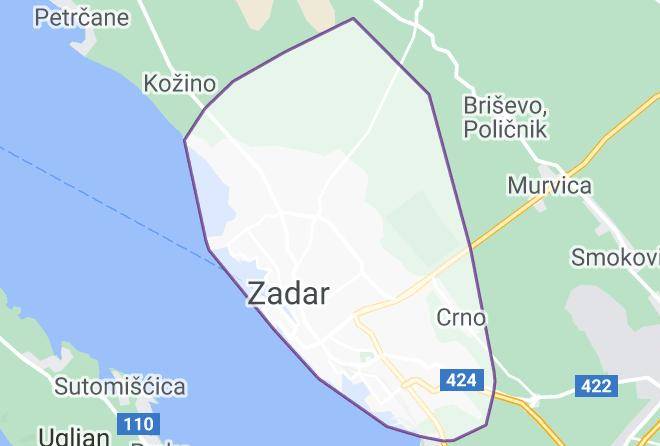 Zadar - Crowonder Tourist Agency Maps