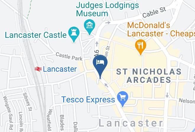 Lancs - Crows Hotel Lancaster Maps