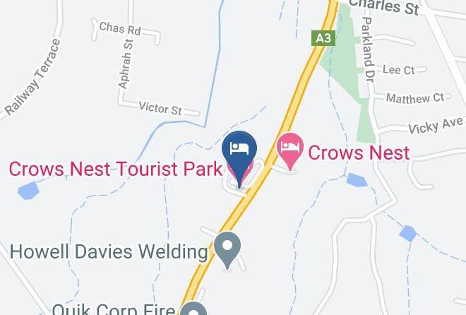 Toowoomba - Crows Nest Tourist Park Maps