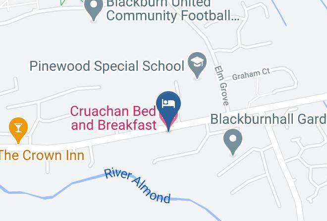 West Lothian - Cruachan Bed And Breakfast Hotel Maps