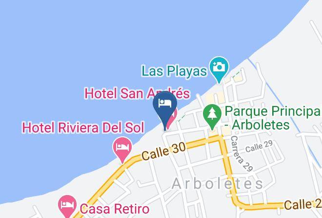 Arboletes - Crucero Hotel Arboletes Maps