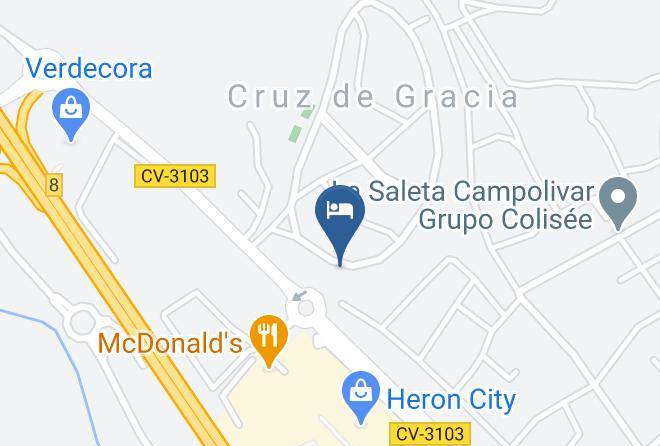 Valencia - Cruz De Gracia Hotel Maps