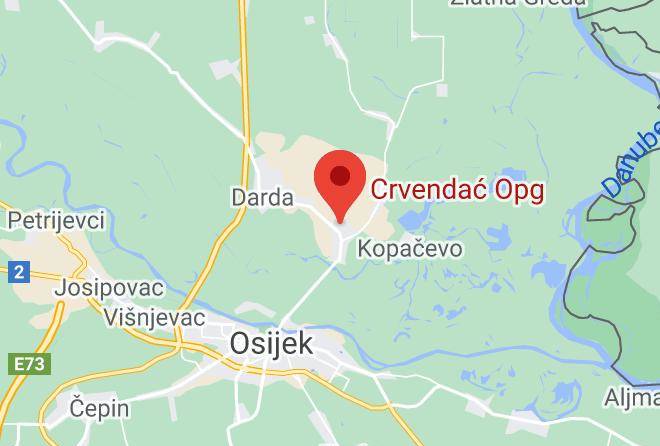 Bilje - Crvendac Opg Maps