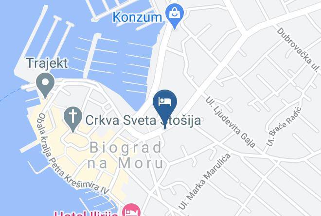Biograd Na Moru - Crveno Zlato Maps