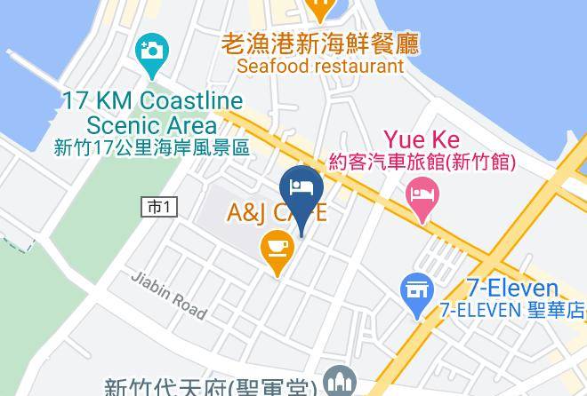 Hsinchu City - Crystal Business Motel Maps