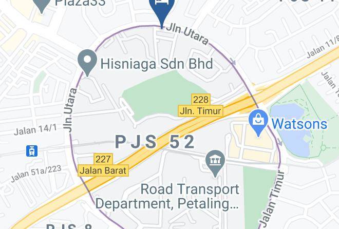 Petaling - Crystal Crown Hotel Petaling Jaya Maps